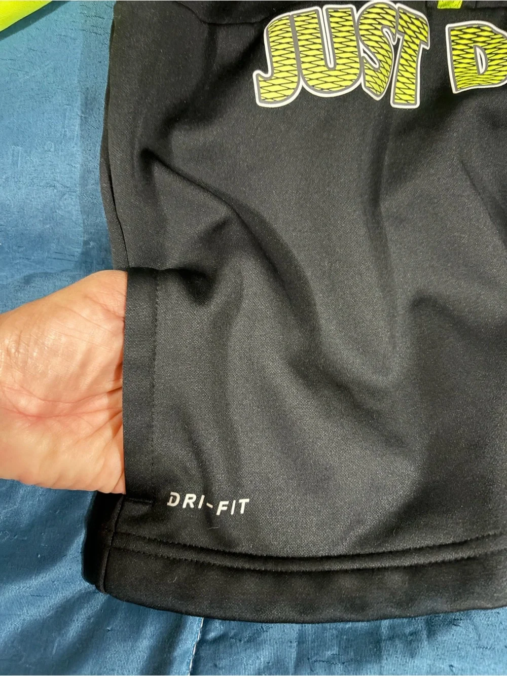 Nike Black & fluorescent Yellow Kids' Dri-FIT Half-Zip Hoodie - Just Do It